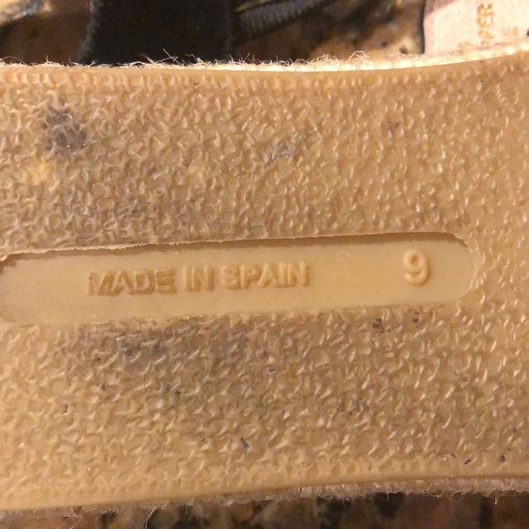 Black suede, leather & jute made in Spain espadrilles Sz 9 - Picture 5 of 9